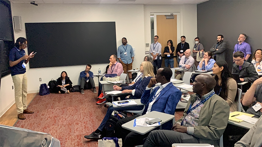 Students at conference at Yale University